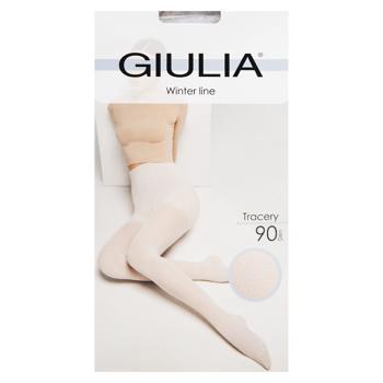 Giulia Tracery 90 Den Women's Tights s.4 Silver