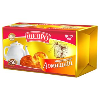 Маргарин Щедро Домашний 40% 250г