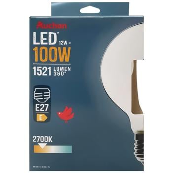 Auchan LED Light Bulb G125 E27 12W 2700K - buy, prices for Auchan - photo 1