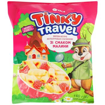 Кукурузные палочки Vale Tinky Travel со вкусом малины 140г - купить, цены на Эпицентр FOOD - фото 1