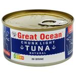 Тунець Tropic Life Graet Ocean цілий у власному соку 185мл