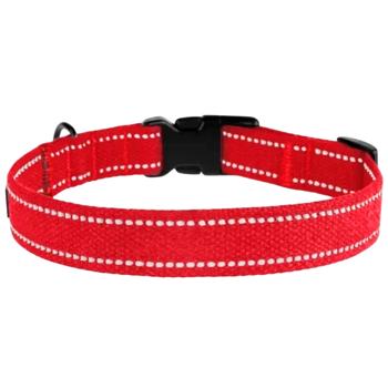 Barksi BronzeDog Сotton брезентовий нашийник для собак L - червоний - купити, ціни на MasterZoo - фото 2