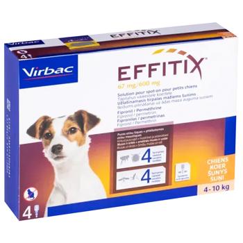 Virbac Effitix Drops on Withers for Dogs from 4 to 10kg from External Parasites 67mg/600mg 1 pipette - buy, prices for MasterZoo - photo 1