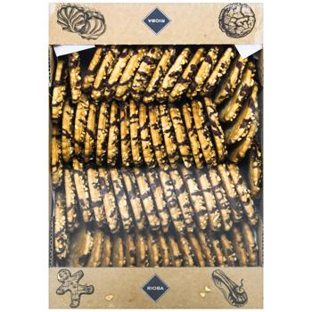 Печенье Rioba Альпийское сдобное с декором 900г - купить, цены на METRO - фото 3