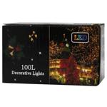 Cone Colored Electric Garland 88 lamps 6m