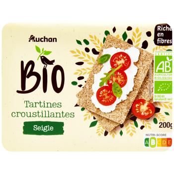 Хлебцы Auchan Bio ржаные 200г - купить, цены на Auchan - фото 1