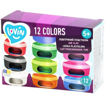 Lovin Air Plasticine in Cups 12 Colors - buy, prices for Auchan - photo 1