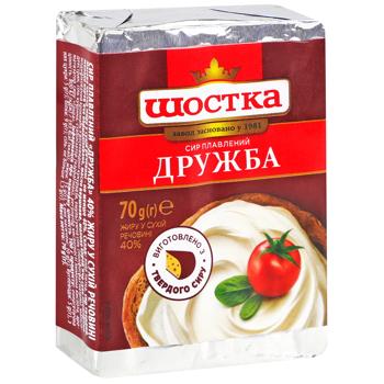 Сир плавлений Шостка Дружба 40% 70г - купити, ціни на ЕКО Маркет - фото 2