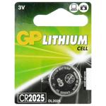 GP Lithium Batteries CR2025 1pc