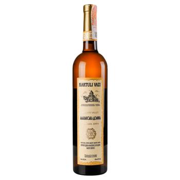 Kartuli Vazi Alazan Valley Semi-Sweet White Wine 10.5% 0.75l - buy, prices for Vostorg - photo 1