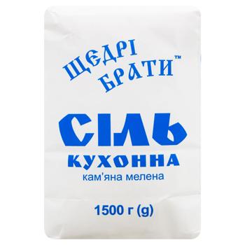 Сіль Щедрі брати кам'яна 1,5кг - купити, ціни на - фото 2