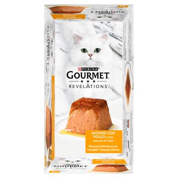 Gourmet Revelations Mousse with Chicken and Gravy Wet Food for Adult Cats 57g x 2pcs - buy, prices for MasterZoo - photo 3