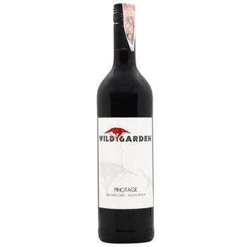 Вино Wild Garden Pinotage красное сухое 13,5% 0,75л - купить, цены на За Раз - фото 1