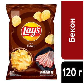 Lay's Potato Chips with Bacon Flavor 120g - buy, prices for COSMOS - photo 2