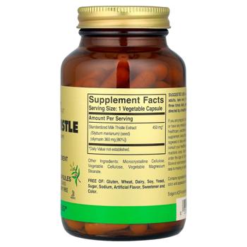 Solgar Milk Thistle Extract 100 capsules - buy, prices for Biotus - photo 2