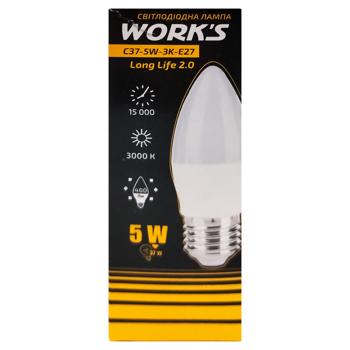 Work's Long-Life LED Lamp C37 5W 3K E27 - buy, prices for Tavria V - photo 1