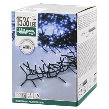 Koopman Outdoor Electric Garland 1536 LED 22.9m White - buy, prices for NOVUS - photo 1