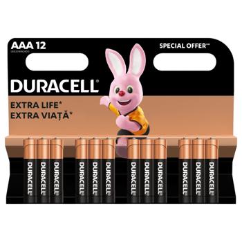 Батарейки Duracell AAA щелочные 12шт - купить, цены на METRO - фото 2