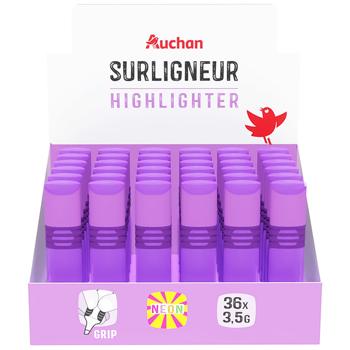 Хайлатер Auchan Color, фіолетовий, 1 шт. - купить, цены на Auchan - фото 1