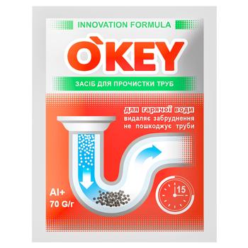 O'key Drain Cleaner for Hot Water 70g - buy, prices for NOVUS - photo 1