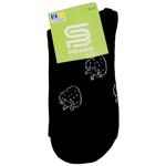 Носки Premier Socks подростковые высокие с клубникой р.23-25 черный