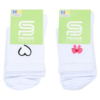 Носки Premier Socks детские высокие с вышивкой р.20-22 белый - купить, цены на ЕКО Маркет - фото 1