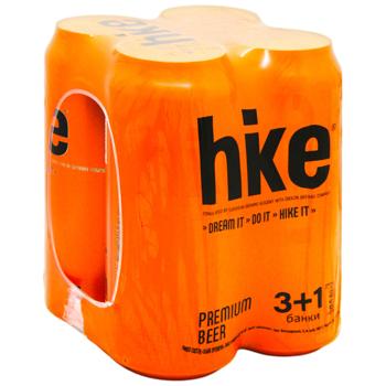 Hike Premium Light Beer 4.8% 0.5l x 4pcs - buy, prices for - photo 2