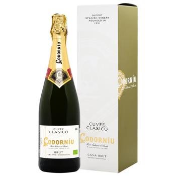 Codorniu Cava Brut White Brut Sparkling Wine 11.5% 0.75l