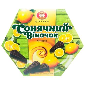 Цукерки Бісквіт-Шоколад Сонячний віночок лимон 430г - купити, ціни на Восторг - фото 2