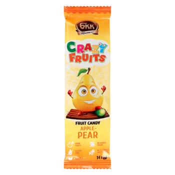 BKK Crazy Fruits Apple-Pear Candy 14g - buy, prices for - photo 1