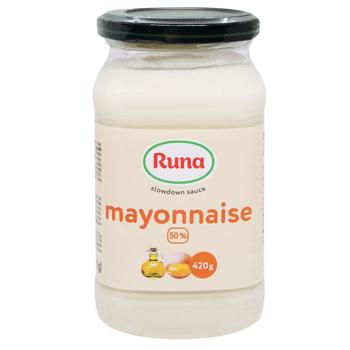 Runa Mayonnaise 50% 420g - buy, prices for Supermarket "Kharkiv" - photo 1