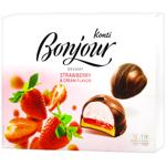 Десерт Konti Bonjour вкус клубники со сливками 348г