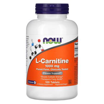 L-carnitine now foods 100pcs USA