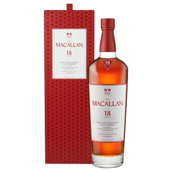 Віскі The Macallan Sherry Cask 18 років 43% 0,7л - купити, ціни на WINETIME - фото 1