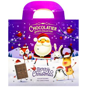 Адвент-календарь Millennium Chocolatier Merry Christmas 250г - купить, цены на Auchan - фото 3