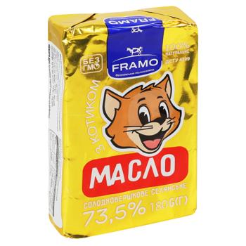 Framo Peasant Sweet Butter 73.5% 180g - buy, prices for Auchan - photo 2