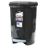 Eurogold Alex Black Trash Bin with Pedal 14l