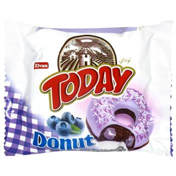 Пончик Elvan Today Donut Blueberry 50г - купити, ціни на Епіцентр FOOD - фото 1