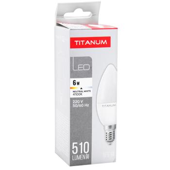 Лампа светодиодная Titanium C37 6W E14 4100K - купить, цены на КОСМОС - фото 2