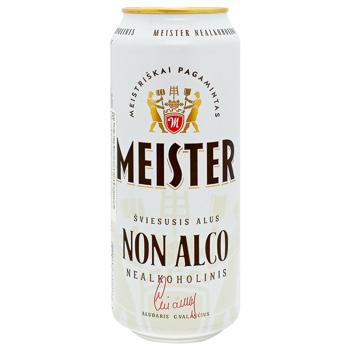 Meister Lager Non-Alcoholic Light Beer 0.5l - buy, prices for Chudo Market - photo 1