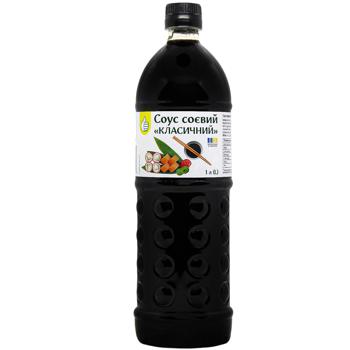 Соус соевый Auchan классический 1л - купить, цены на Auchan - фото 1