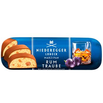 Niederegger Marzipan Bar with Rum and Raisins in Milk Chocolate 125g