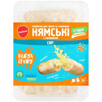 Ковбаски Глобино Нямські з сиром 370г - купити, ціни на Auchan - фото 1