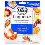 Сухарики Flint Baguette Морской коктейль 50г + соус Тартар 15г