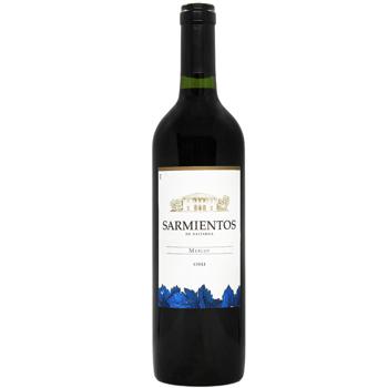 Вино Sarmientos de Tarapaca Merlot червоне сухе 13% 0,75л