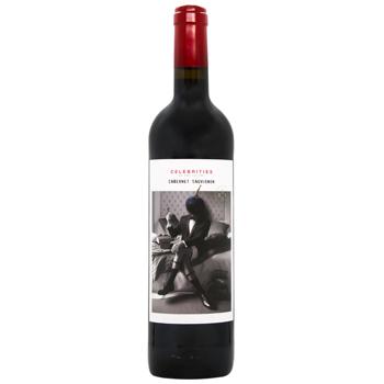 Вино Celebrities Cabernet-Sauvignon красное сухое 14% 0,75л - купить, цены на МегаМаркет - фото 1