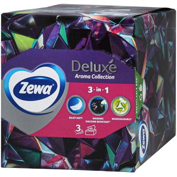 Серветки косметичні Zewa Deluxe Aroma Collection 60шт - купити, ціни на КОСМОС - фото 4
