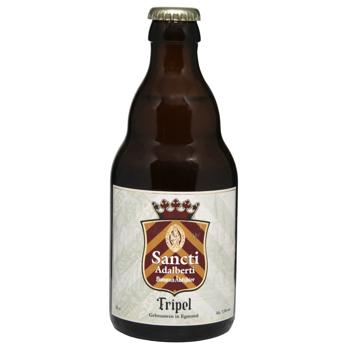 Пиво Sancti Adalberti Tripel 0,33л скло 7,5% И361 (Нід) - купить, цены на КОСМОС - фото 1