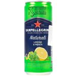 Напиток газированный SanPellegrino Лимон и мята 0,33л