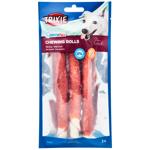 Trixie Denta Fun Chewing Rolls Dog Snack with Duck for Cleaning Teeth 17cm 3pcs 140g